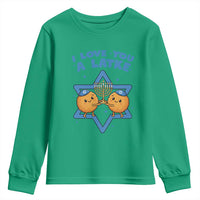 Funny Hanukkah Youth Sweatshirt I Love You A Latke Gift - Wonder Print Shop