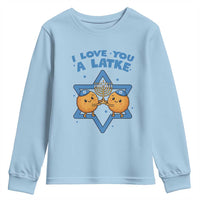 Funny Hanukkah Youth Sweatshirt I Love You A Latke Gift - Wonder Print Shop
