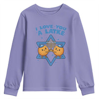 Funny Hanukkah Youth Sweatshirt I Love You A Latke Gift - Wonder Print Shop
