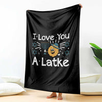 I Love You A Latke Throw Blanket Funny Hanukkah Gift For Latke Lover - Wonder Print Shop