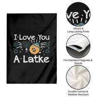 I Love You A Latke Garden Flag Funny Hanukkah Gift For Latke Lover - Wonder Print Shop