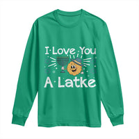 I Love You A Latke Long Sleeve Shirt Funny Hanukkah Gift For Latke Lover - Wonder Print Shop