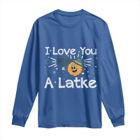 I Love You A Latke Long Sleeve Shirt Funny Hanukkah Gift For Latke Lover - Wonder Print Shop