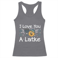 I Love You A Latke Racerback Tank Top Funny Hanukkah Gift For Latke Lover - Wonder Print Shop