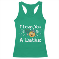 I Love You A Latke Racerback Tank Top Funny Hanukkah Gift For Latke Lover - Wonder Print Shop