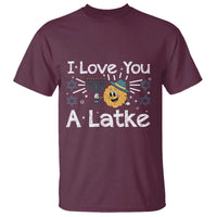 I Love You A Latke T Shirt Funny Hanukkah Gift For Latke Lover - Wonder Print Shop