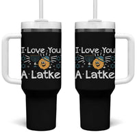 I Love You A Latke Tumbler With Handle Funny Hanukkah Gift For Latke Lover - Wonder Print Shop