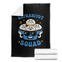 Hanukkah Sufganiyot Squad Throw Blanket Funny Jelly Donut Jewish Gift - Wonder Print Shop
