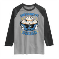 Hanukkah Sufganiyot Squad Raglan Shirt Funny Jelly Donut Jewish Gift - Wonder Print Shop