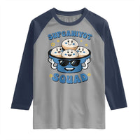 Hanukkah Sufganiyot Squad Raglan Shirt Funny Jelly Donut Jewish Gift - Wonder Print Shop