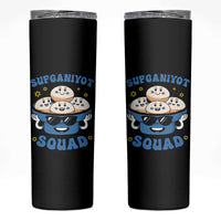 Hanukkah Sufganiyot Squad Skinny Tumbler Funny Jelly Donut Jewish Gift - Wonder Print Shop