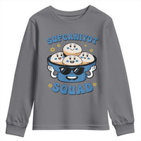 Hanukkah Sufganiyot Squad Youth Sweatshirt Funny Jelly Donut Jewish Gift - Wonder Print Shop