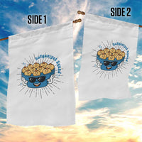 Funny Hanukkah Sufganiyah Jelly Donut Squad Gift Garden Flag - Wonder Print Shop