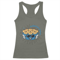Funny Hanukkah Sufganiyah Jelly Donut Squad Gift Racerback Tank Top - Wonder Print Shop