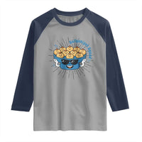 Funny Hanukkah Sufganiyah Jelly Donut Squad Gift Raglan Shirt - Wonder Print Shop