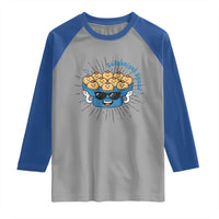 Funny Hanukkah Sufganiyah Jelly Donut Squad Gift Raglan Shirt - Wonder Print Shop