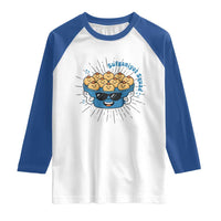 Funny Hanukkah Sufganiyah Jelly Donut Squad Gift Raglan Shirt - Wonder Print Shop