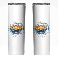 Funny Hanukkah Sufganiyah Jelly Donut Squad Gift Skinny Tumbler - Wonder Print Shop