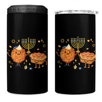 Hanukkah Sufganiyah And Latke Lifting Menorah 4 in 1 Can Cooler Tumbler Funny Holiday Gift - Wonder Print Shop