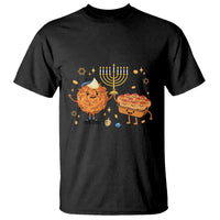 Hanukkah Sufganiyah And Latke Lifting Menorah T Shirt Funny Holiday Gift - Wonder Print Shop