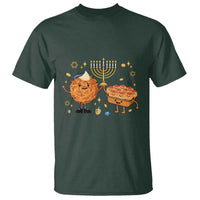 Hanukkah Sufganiyah And Latke Lifting Menorah T Shirt Funny Holiday Gift - Wonder Print Shop