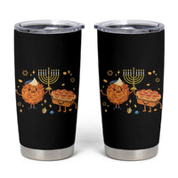 Hanukkah Sufganiyah And Latke Lifting Menorah Tumbler Cup Funny Holiday Gift - Wonder Print Shop