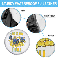 Funny Hanukkah Dreidel Spare Tire Cover This Is How I Roll Gift - Wonder Print Shop