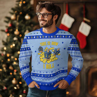 Funny Dreidel Hanukkah Ugly Sweater This Is How I Roll Gift - Wonder Print Shop