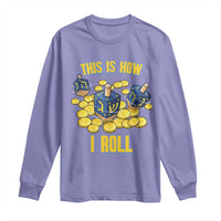 Funny Hanukkah Dreidel Long Sleeve Shirt This Is How I Roll Gift - Wonder Print Shop