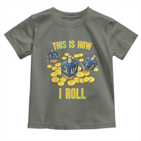 Funny Hanukkah Dreidel Toddler T Shirt This Is How I Roll Gift - Wonder Print Shop