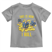 Funny Hanukkah Dreidel Toddler T Shirt This Is How I Roll Gift - Wonder Print Shop