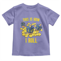 Funny Hanukkah Dreidel Toddler T Shirt This Is How I Roll Gift - Wonder Print Shop