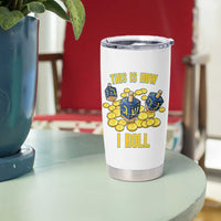 Funny Hanukkah Dreidel Tumbler Cup This Is How I Roll Gift - Wonder Print Shop