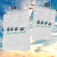 Hanukkah Dreidel Garden Flag This Is How I Roll Jewish Holiday Gift - Wonder Print Shop