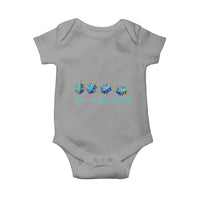 Hanukkah Dreidel Baby Onesie This Is How I Roll Jewish Holiday Gift - Wonder Print Shop