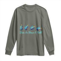 Hanukkah Dreidel Long Sleeve Shirt This Is How I Roll Jewish Holiday Gift - Wonder Print Shop