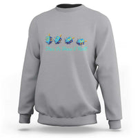 Hanukkah Dreidel Sweatshirt This Is How I Roll Jewish Holiday Gift - Wonder Print Shop