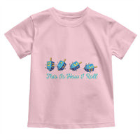 Hanukkah Dreidel Toddler T Shirt This Is How I Roll Jewish Holiday Gift - Wonder Print Shop