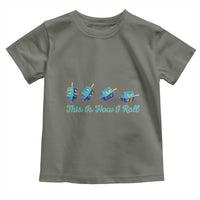 Hanukkah Dreidel Toddler T Shirt This Is How I Roll Jewish Holiday Gift - Wonder Print Shop