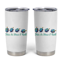 Hanukkah Dreidel Tumbler Cup This Is How I Roll Jewish Holiday Gift - Wonder Print Shop