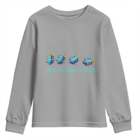 Hanukkah Dreidel Youth Sweatshirt This Is How I Roll Jewish Holiday Gift - Wonder Print Shop