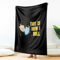 This Is How I Roll Throw Blanket Jewish Holiday Dreidel Gift - Wonder Print Shop