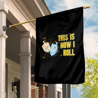 This Is How I Roll Garden Flag Jewish Holiday Dreidel Gift - Wonder Print Shop