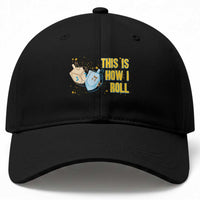 This Is How I Roll Baseball Cap Jewish Holiday Dreidel Gift