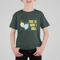 This Is How I Roll T Shirt For Kid Jewish Holiday Dreidel Gift - Wonder Print Shop