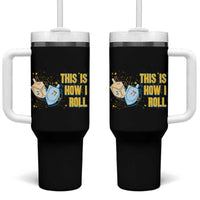 This Is How I Roll Tumbler With Handle Jewish Holiday Dreidel Gift - Wonder Print Shop