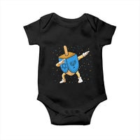 Funny Hanukkah Dreidel Dabbing Holiday Gift Baby Onesie - Wonder Print Shop