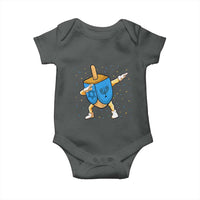 Funny Hanukkah Dreidel Dabbing Holiday Gift Baby Onesie - Wonder Print Shop