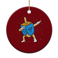 Funny Hanukkah Dreidel Dabbing Holiday Gift Ceramic Ornament - Wonder Print Shop