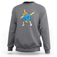 Funny Hanukkah Dreidel Dabbing Holiday Gift Sweatshirt - Wonder Print Shop